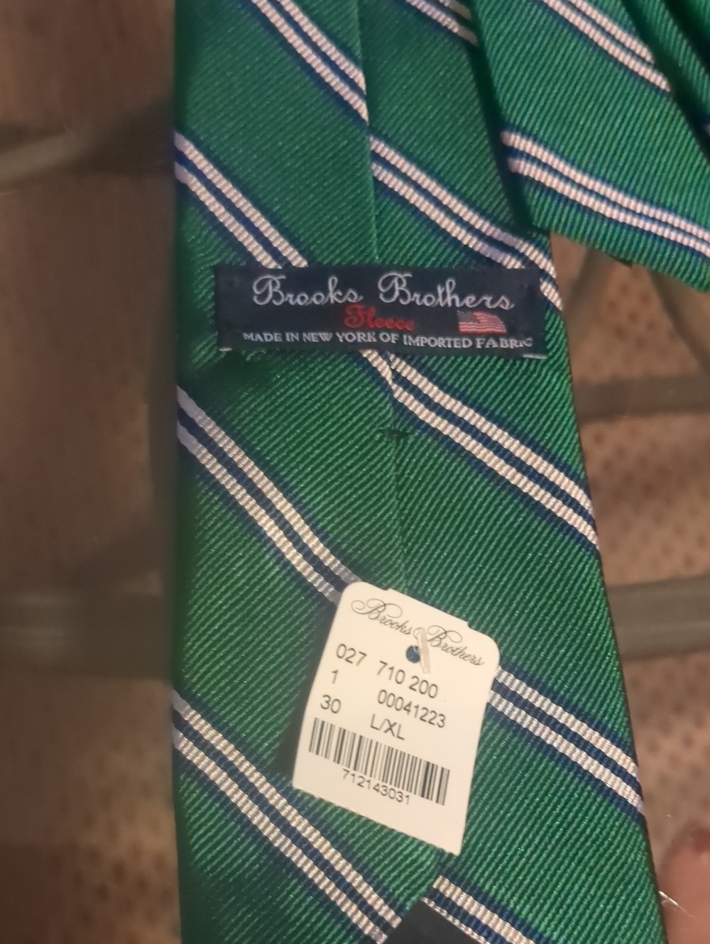 Never Worn Brooks Brothers Classic Silk Tie Diagonal Stripe